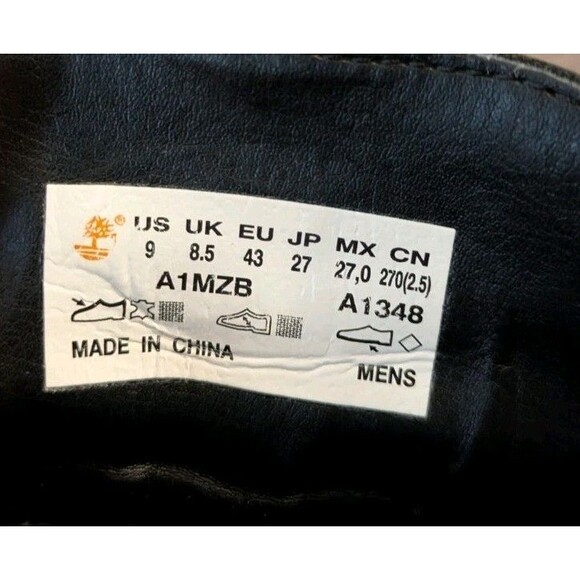 Timberland Kendrick Anti Fatgiue Chukka Black Leather Boots Men's 9 - Picture 7 of 8